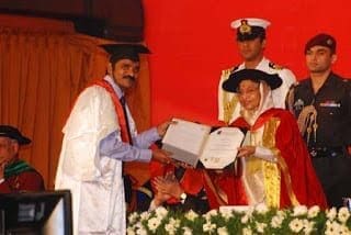 10. Dr. P.Sudhakar Receives PhD Degree From Pratibha Patil