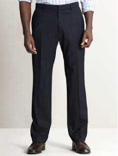 tailored slim navy dress pant navy