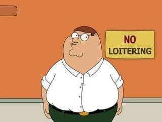 No loitering Family Man