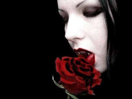 Gift for a Maiden - Girl with Dark Rose - Gothic Gift-for-a-Maiden-Girl-with-Dark-Rose-Gothic