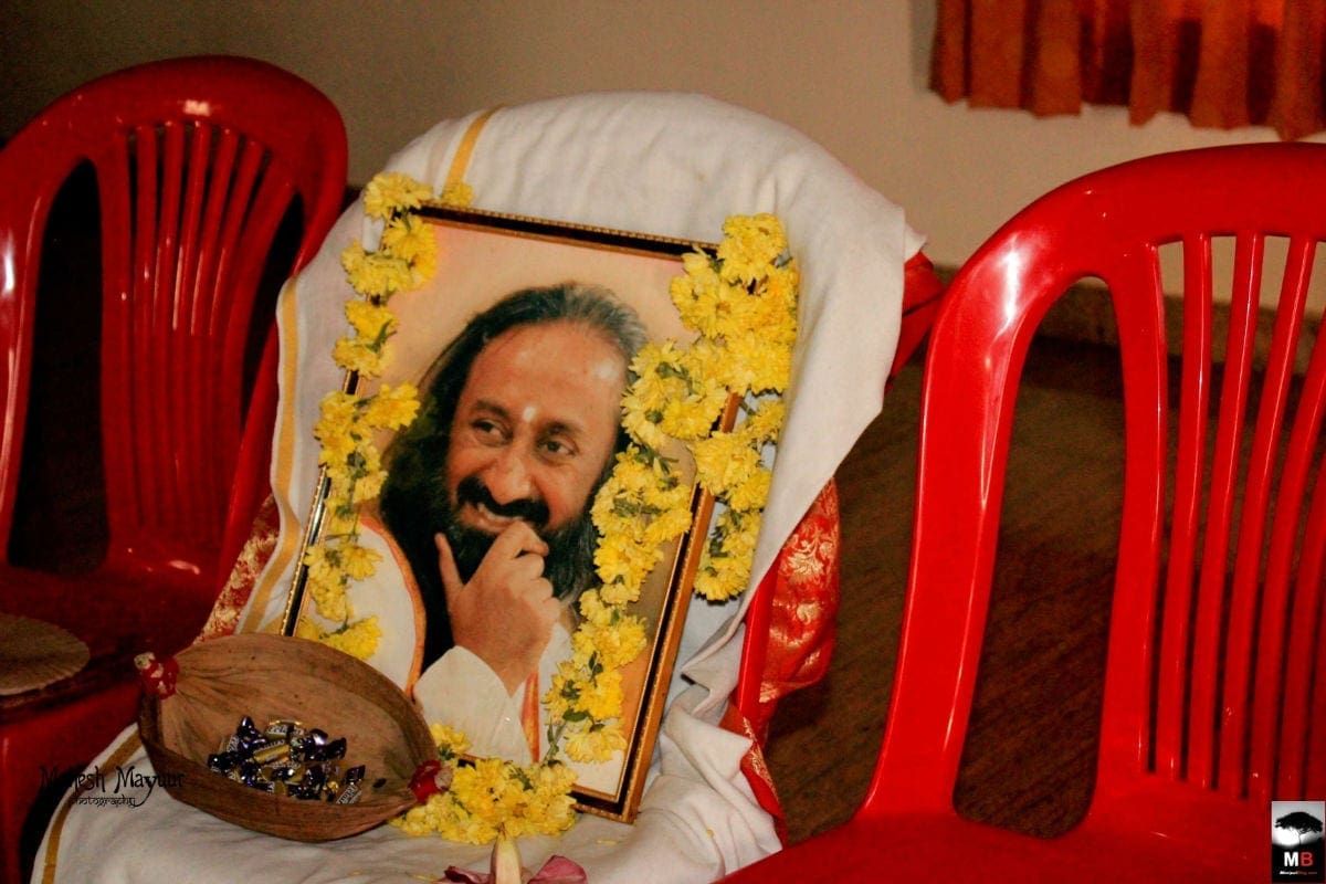 The Founder of the Art of Living Sri Sri Ravishankar was there in a photograph as a guide and mentor YES+ The Founder of the Art of Living Sri Sri Ravishankar was there in a photograph as a guide and mentor