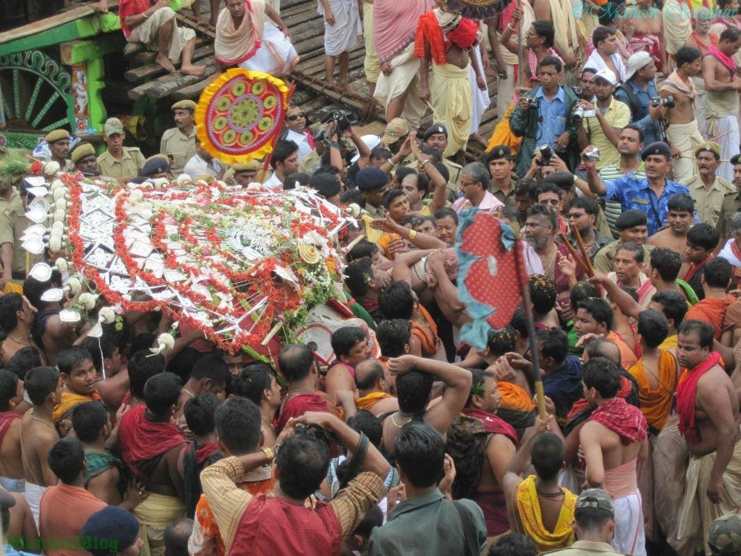 Jagannath Puri the deity procession