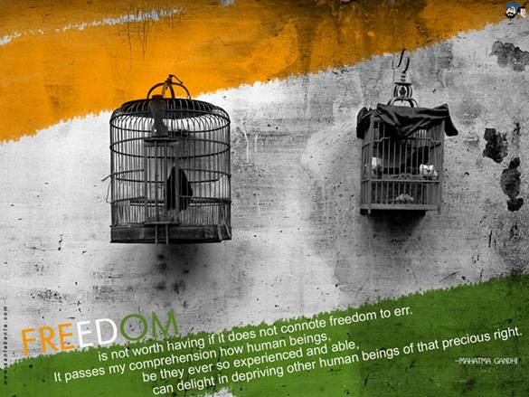 Independence-and-Freedom-Mahatma-Gandhi