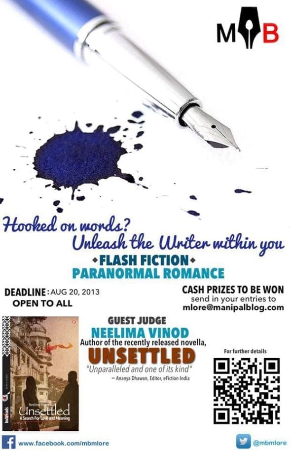 ManipalBlog Mangalore Paranormal Romance Flash Fiction contest