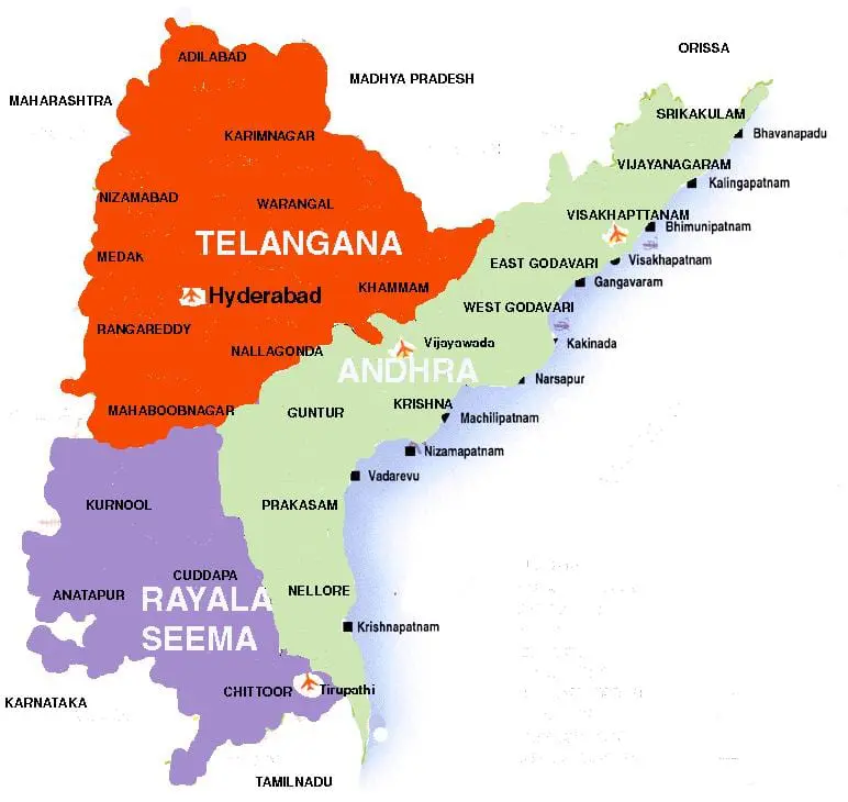 Telangana Map