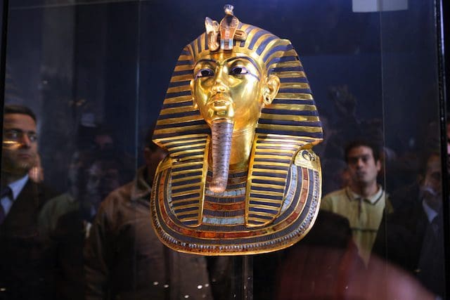 Press conference in Cairo Museum