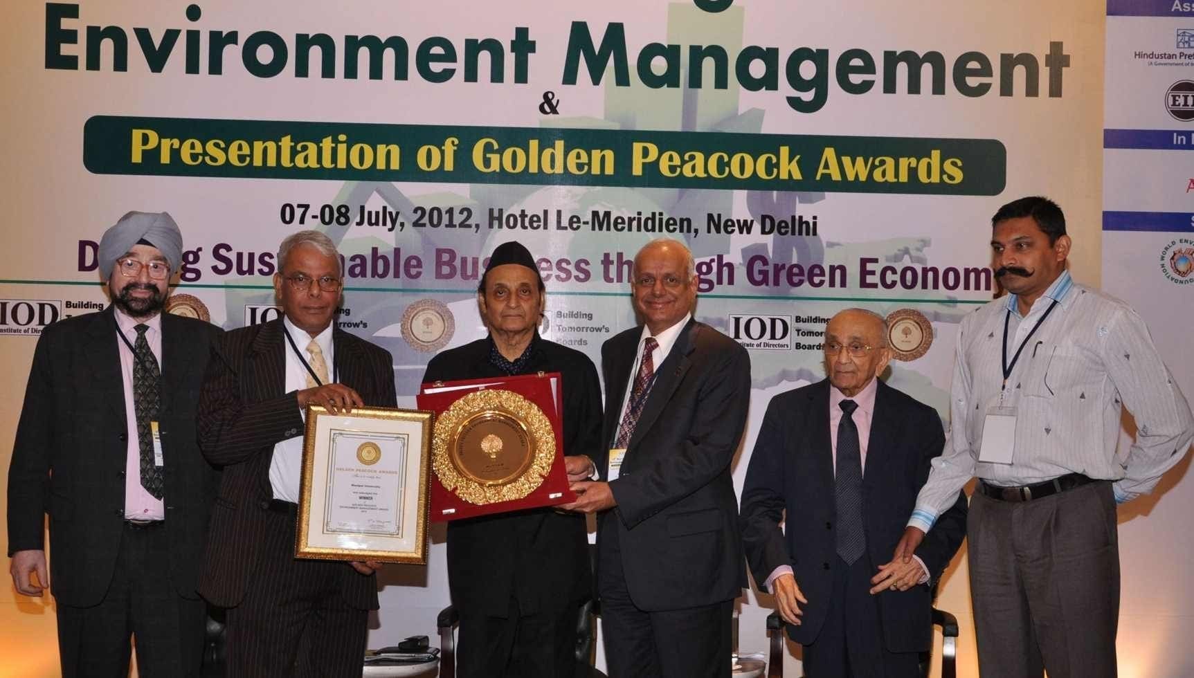Golden Peacock Award 2012