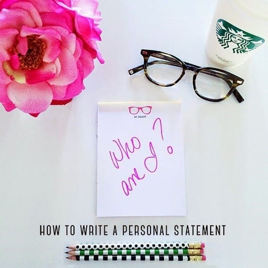 How to write a personal statement