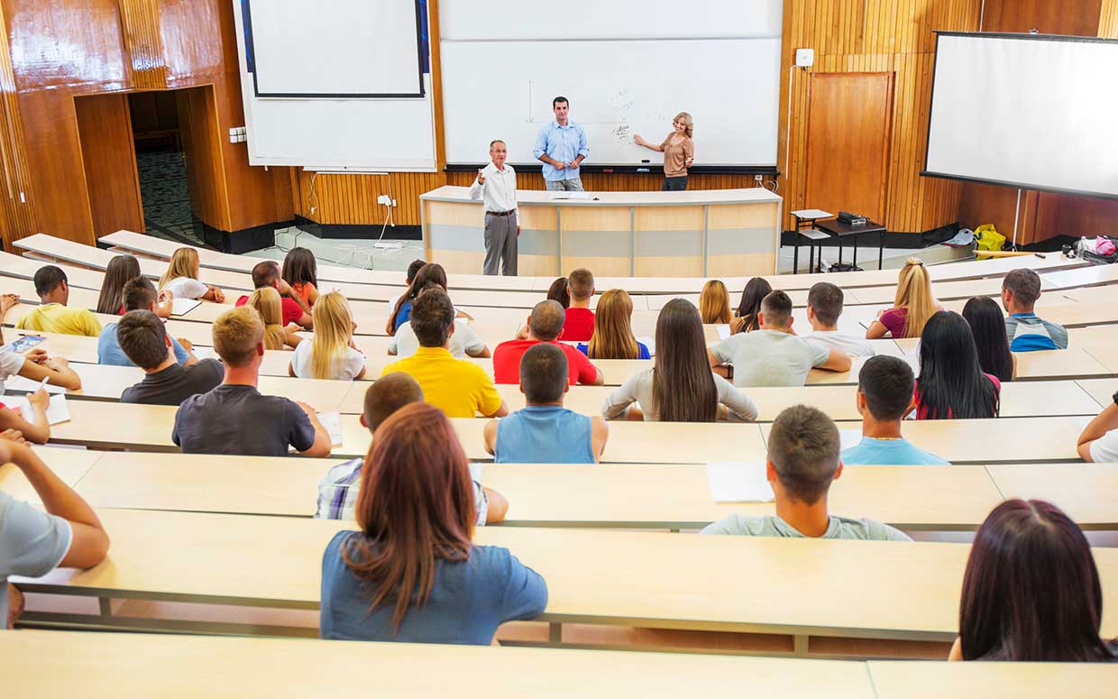 classroom-lecture A Classroom at College