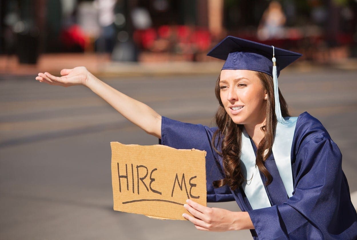 graduate asking to hire her