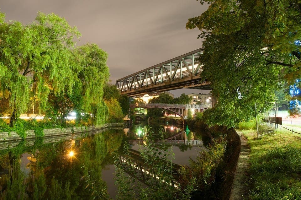 Bridge Nature Berlin Tree Park Travel Canal