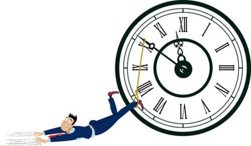 Slave to time. Slave to time.