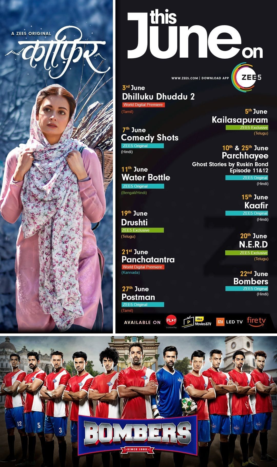 ZEE5 June Infographic