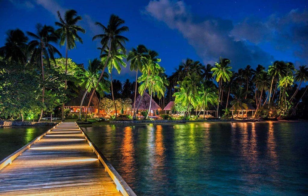 Beach Resort Fiji Night