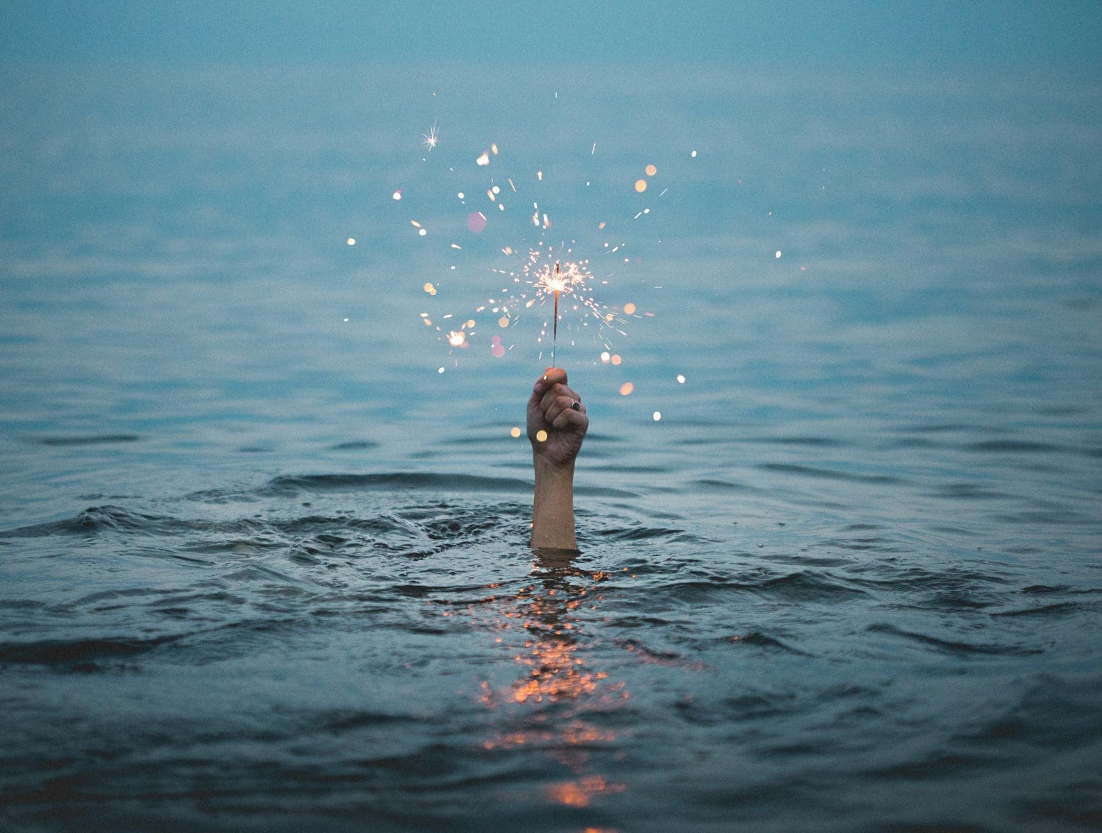 Photo by Kristopher Roller burning bright in the sea