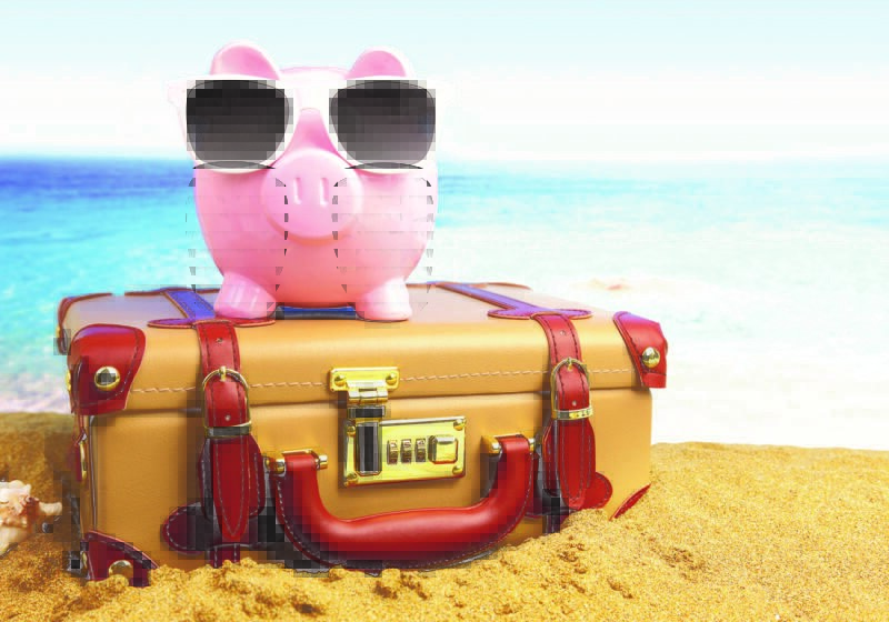 Piggy Suitcase Beach