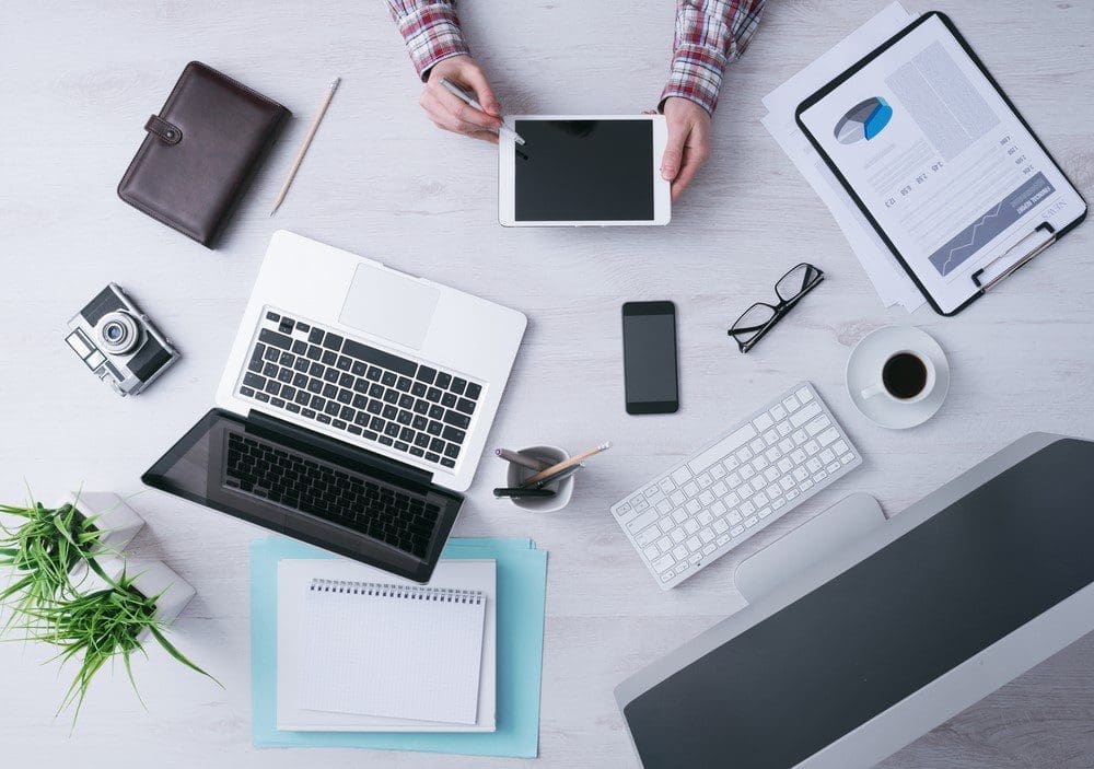 Technology On The Work Desk