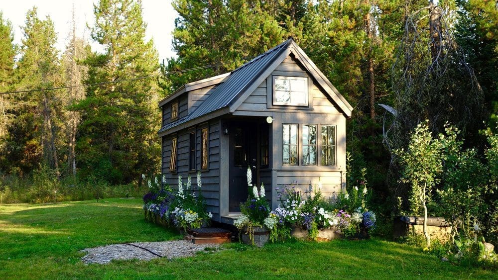 Tiny home small home with beautiful garden