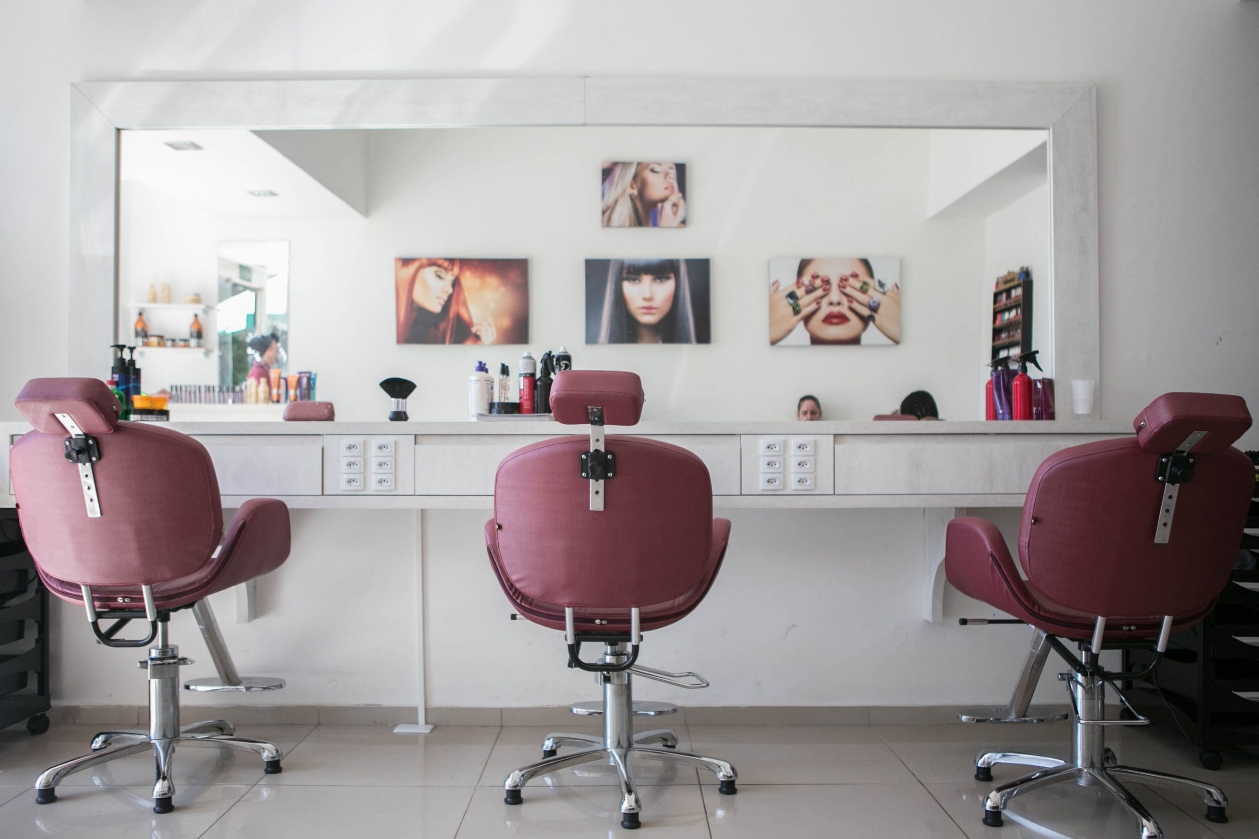 beauty salon setup