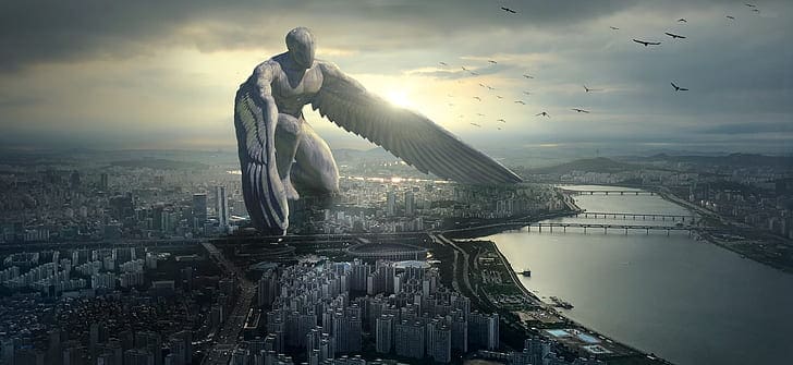 fantasy city angel giant preview