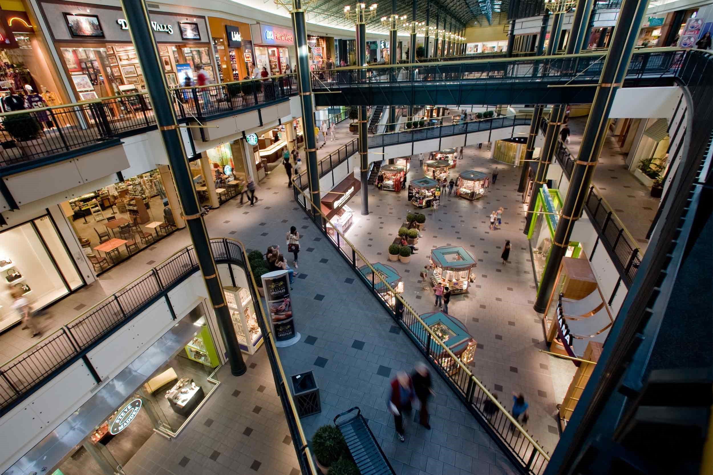 large shopping malls