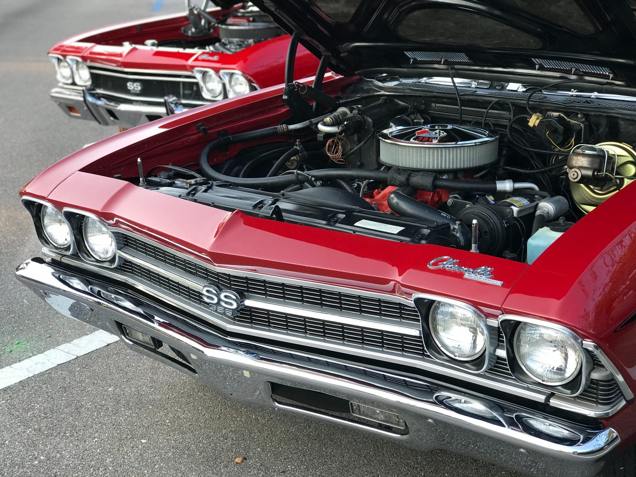 black vehicle engine bay