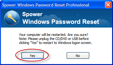 Windows 10 password reset complete