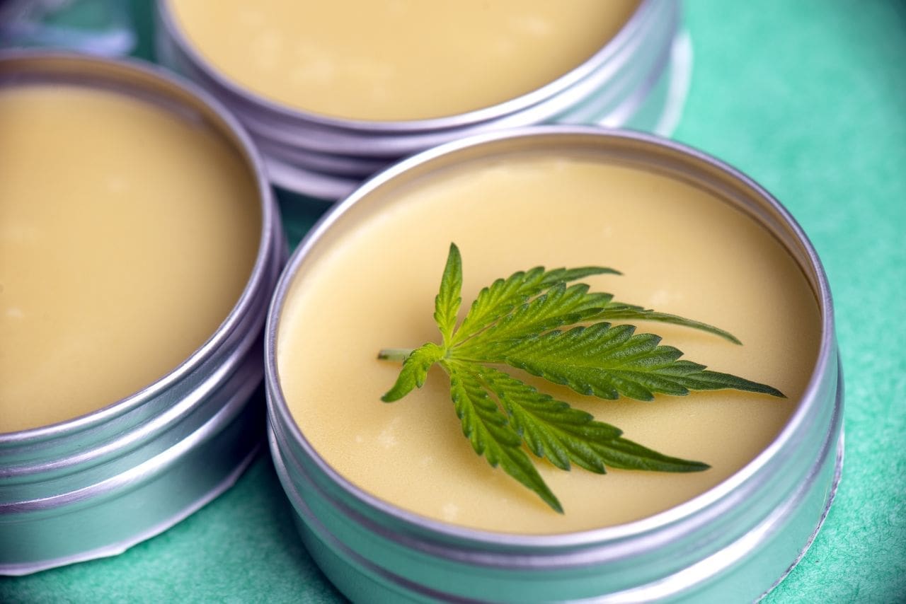 medical cannabis salve leaf