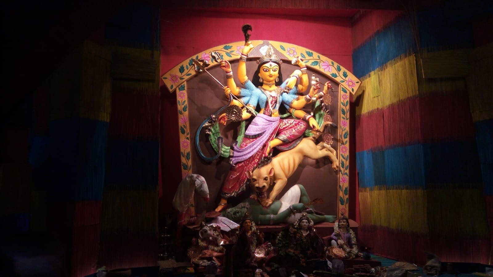 Durga at a Durga Pujo pandal