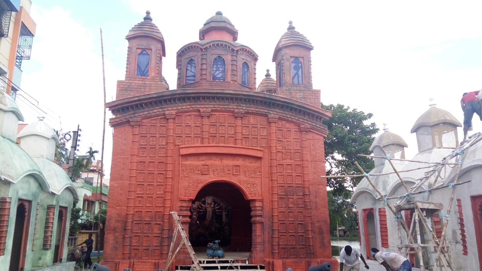 Preparations for Durga Pujo