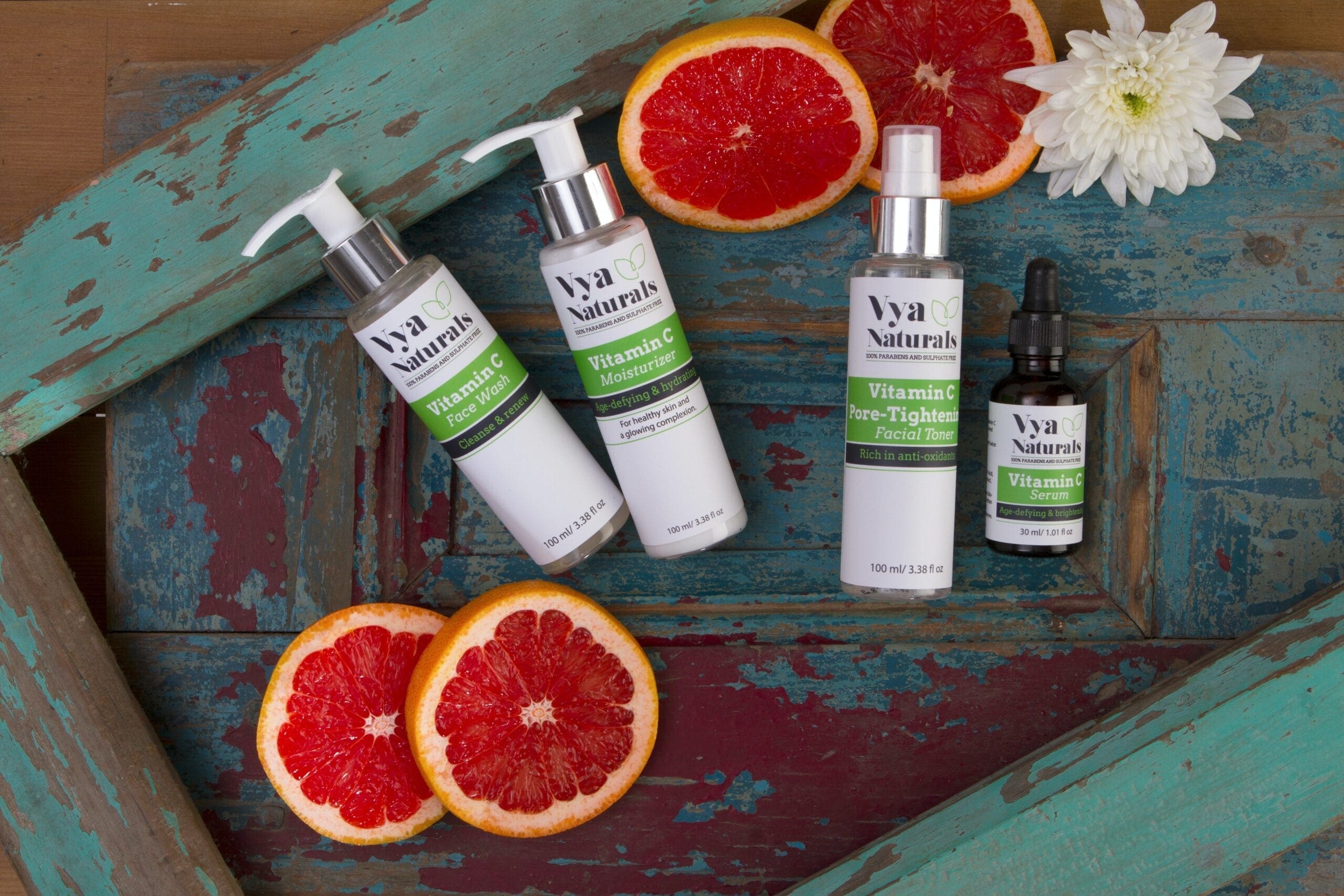 Photo by Vya Naturals cbd face cream Vya naturals bottles set