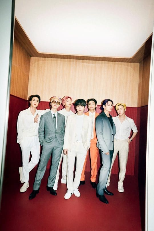 K-Pop sensations From left to right: Jin, Jimin, RM, Suga, V, Jungkook, J-Hope