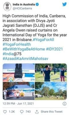  Yoga for Wellness International Yoga Day in Australia 
