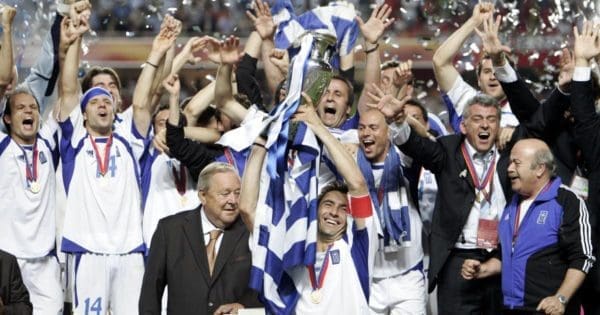 Euro 2004 Greece Champions with the Cup