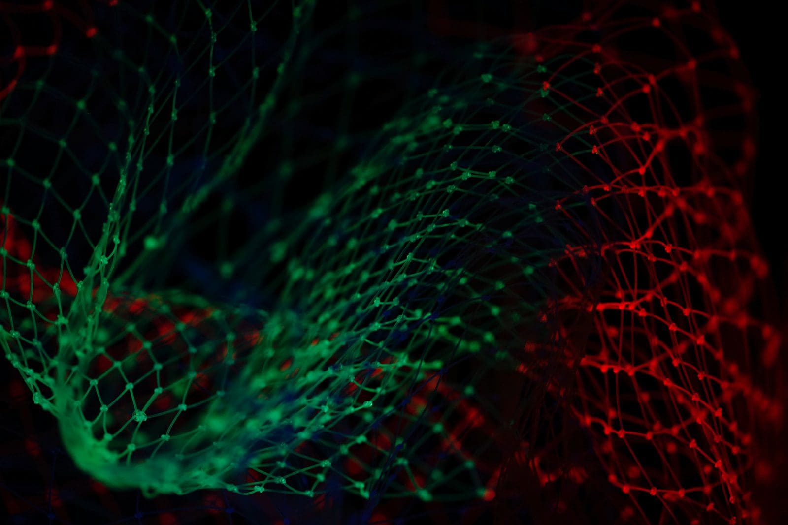deep learning green and red light wallpaper