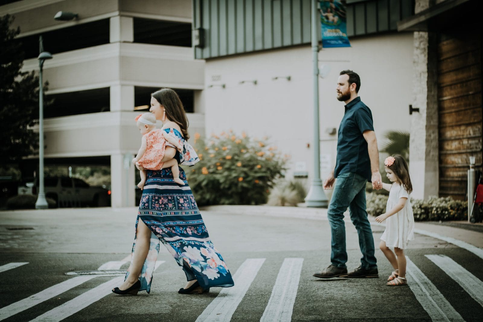 Photo by Christin Hume family law man and woman crossing road