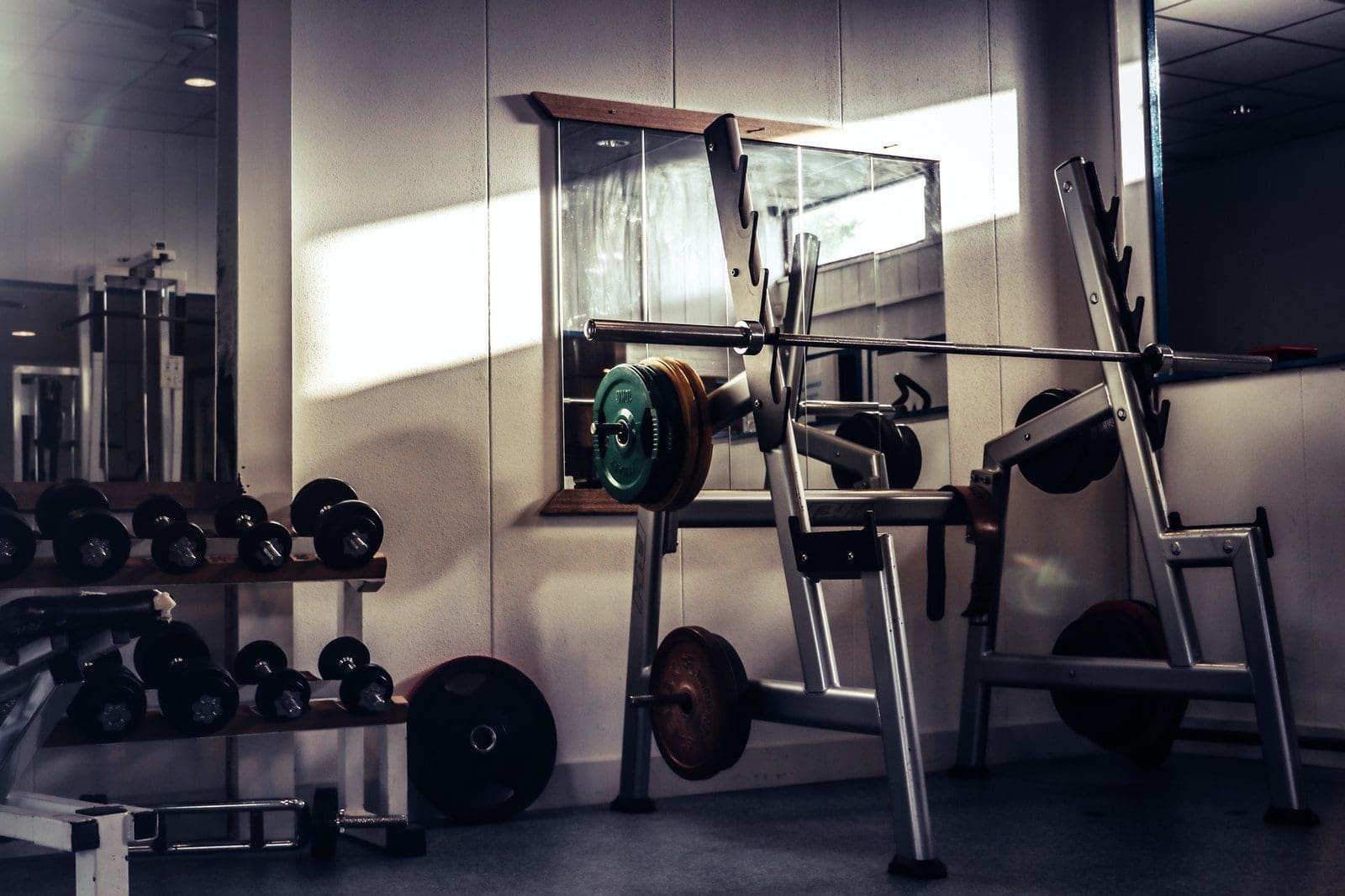 barbell on rack gym membership