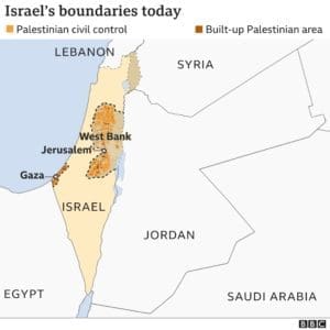 Israels boundaries today BBC