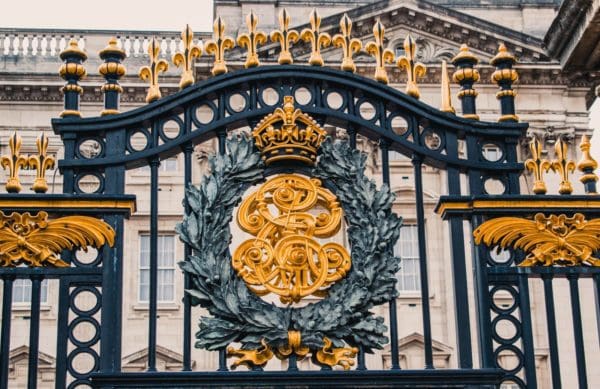 Close-Up of Gate of Buckingham Palace