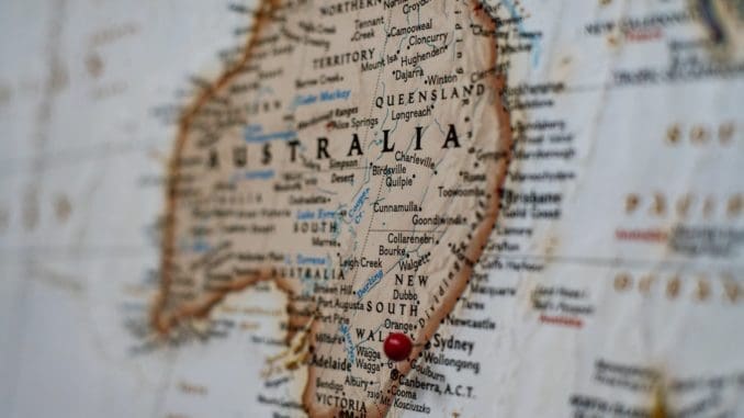 map of Australia Online Casinos in Australia