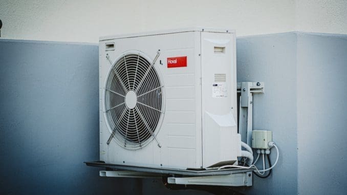 white and gray box fan Air Conditioning Maintenance
