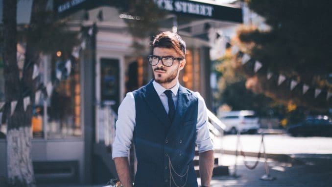 man looking sideways in jackets