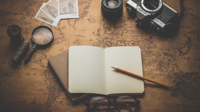 Photo by Dariusz Sankowski choosing a publisher flat ray photography of book, pencil, camera, and with lens