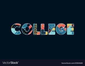college concept word art vector 21504628