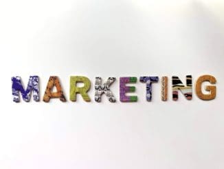 multicolored marketing freestanding letter B2B Marketing