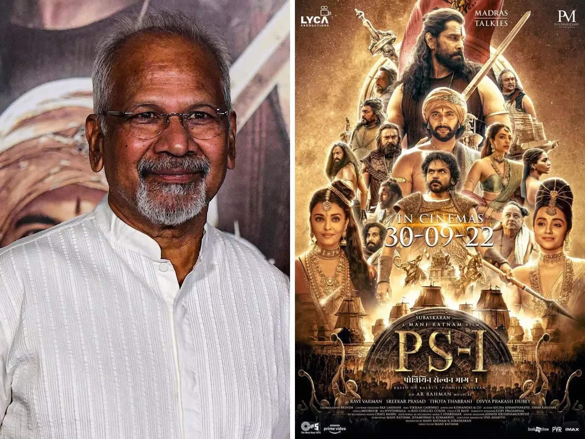 Ponniyin Selvan Poster and Mani Ratnam