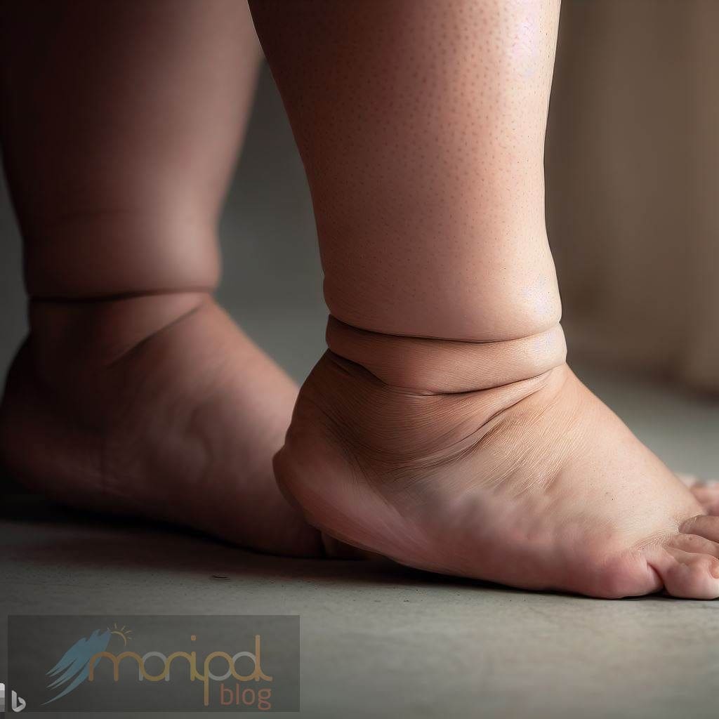 Swollen ankles photograph