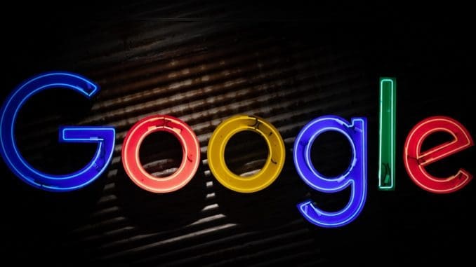 Photo by Mitchell Luo Google logo neon light signage search engines