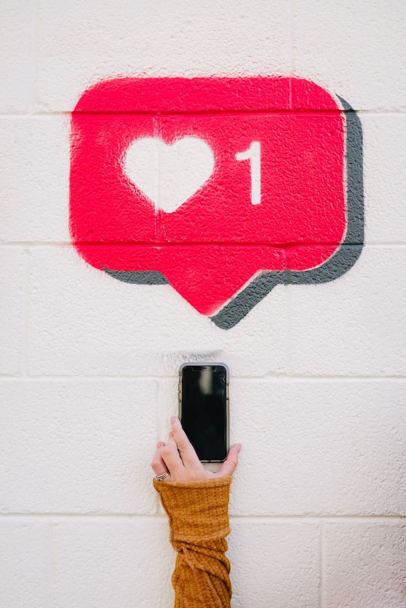 red and white love wall decor Purchase Instagram Impressions