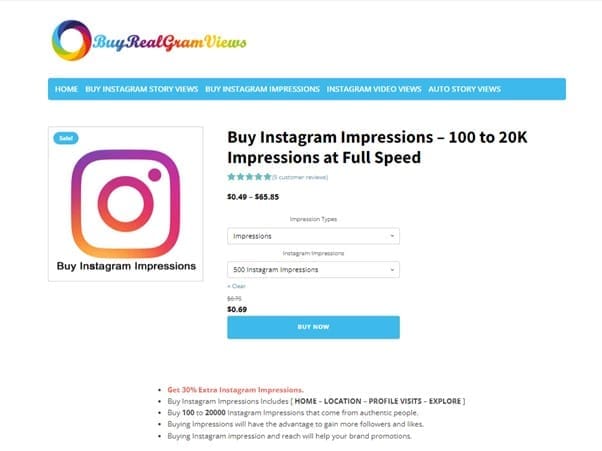 Purchase Instagram Impressions